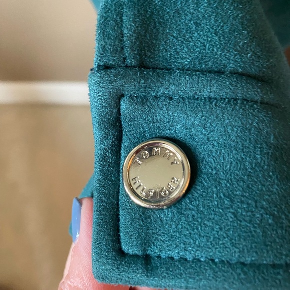 Tommy Hilfiger Faux Suede Jacket Ladies Sz 14 - Picture 7 of 12